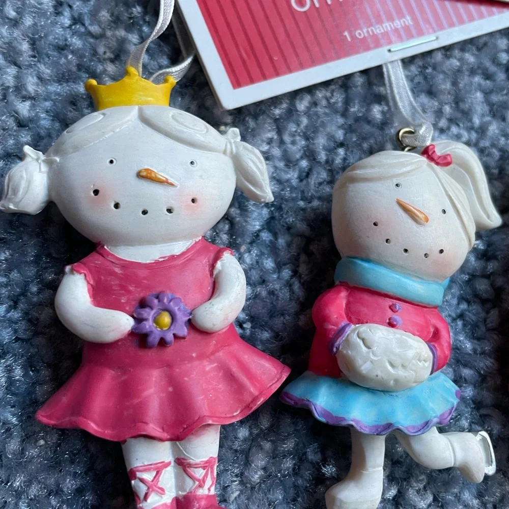 Set of Four Snowman Ornaments